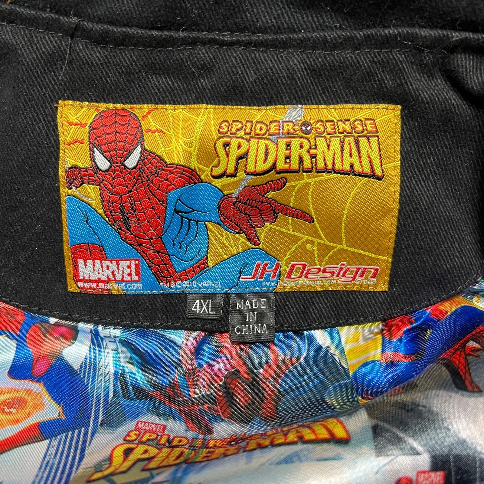 MARVEL SPIDERMAN SYMBIOTE JACKET  BLACK