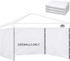 Instant 3Pcs Canopy Sidewalls for 12X12 Pop up Canopy Tent, 300D Waterproof Mate