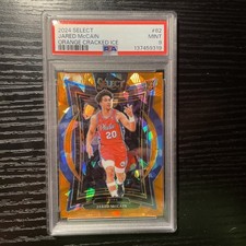 2024-25 Panini Select - Concourse Jared McCain #82 Orange Cracked Ice Prizm /275