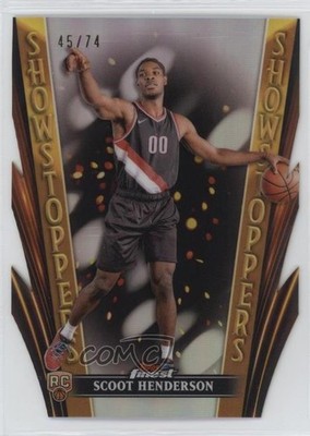 2023 Finest Showstoppers Die-Cut Refractor 45/74 Scoot Henderson Rookie RC 7y2