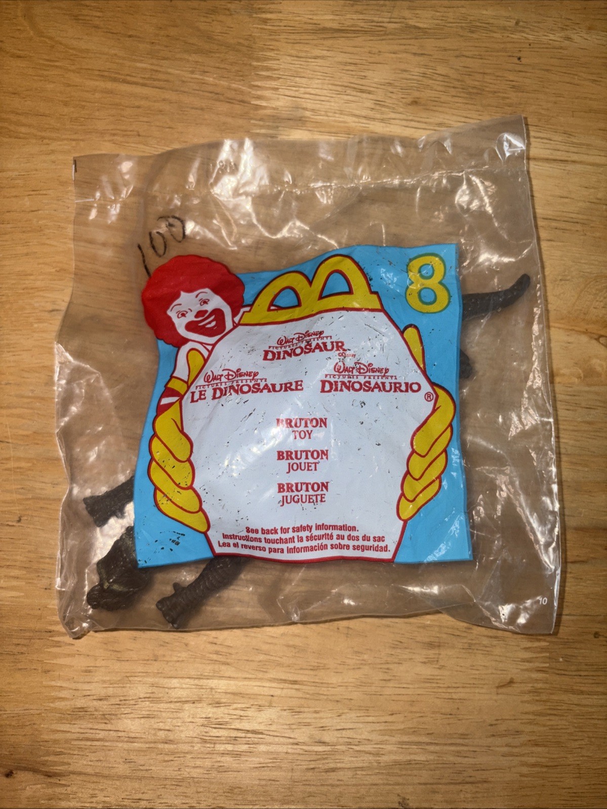 McDonald's Happy Meal Toy 2000 Disney Dinosaur Bruton #8 New SEALED