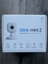 Brand New Blink Mini 2 — Plug-in smart security camera HD night view in color !!