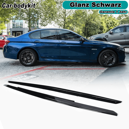 Juego de listones laterales negro brillante para BMW F10 F11 paquete M 2010-17 - Imagen 1 de 10