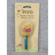 Vintage Winnie the Pooh Pacifier Attacher Clip The First Years Sincerely Pooh