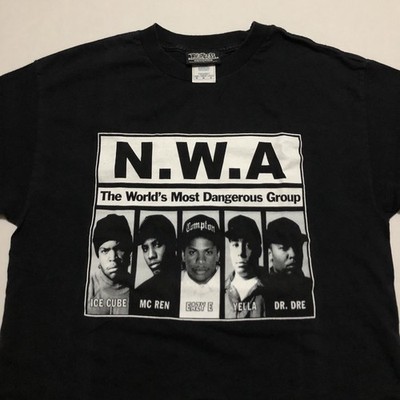Vtg Y2K Ruthless Records NWA T-Shirt Med 90s Rap Hip Hop Ice Cube Eazy E Dr Dre