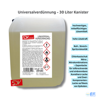 UniversalverdüNnung NitroverdüNnung 30 Liter Kanister Lacke & Farben SDV Chemie
