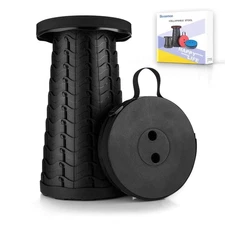 Upgraded Folding Stool Lightweight Yet More Sturdy with Load Capacity 400lbs ...