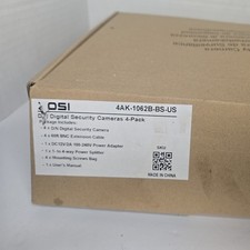 New Open Box Zosi 1080P Digital Bullet Camera -Black Four Pack 4AK-1062B-BS-US