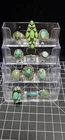 ✨ Lot of 12 Vintage Sterling Silver .925 Rings Green Stones Mixed Makers...