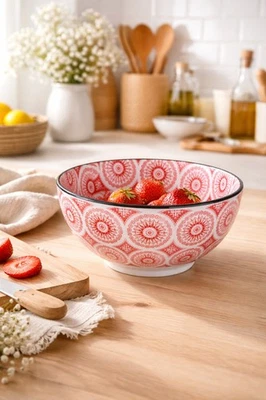 Bol En Porcelaine Rose - Photo 1/2