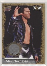 2022 Upper Deck AEW All Elite Wrestling Gold Mat Relics Alex Reynolds #72 0ss1