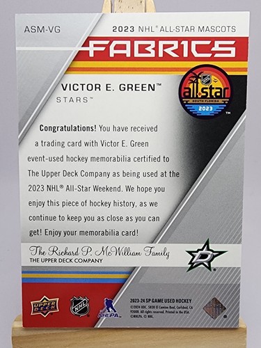 Victor E Green 2023-24 SP Game Used Mascot All-Star Fabrics #ASM-VG Patch Dallas - Picture 2 of 5
