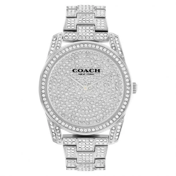 COACH 14503856 Preston Crystal Accent Stainless Steel Bracelet
