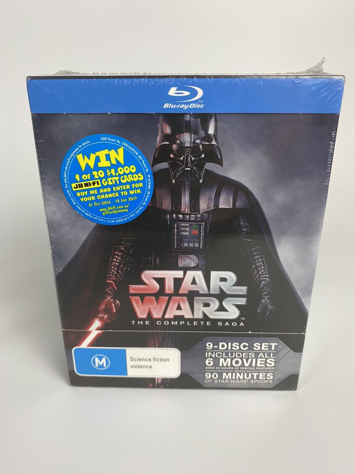 Star Wars The Complete Saga Blu Ray 9 Disc Set, 6 Movies Sealed. FREE Postage.