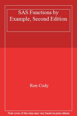 SAS Functions by Example by Cody, Ron  New 9781607643401 Fast Free Shipping-,