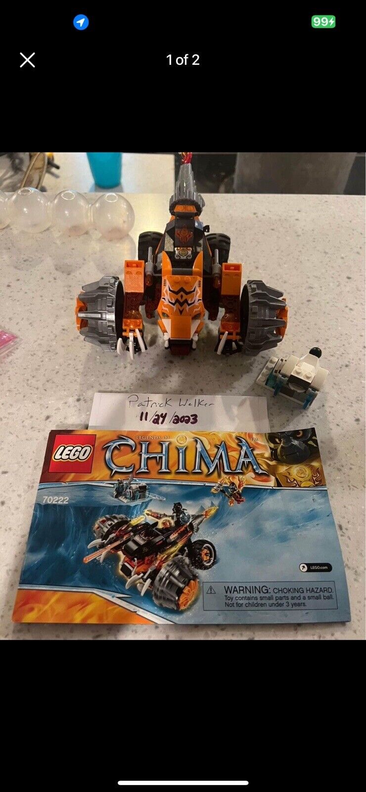 LEGO LEGENDS OF CHIMA: Tormak's Shadow Blazer (70222)