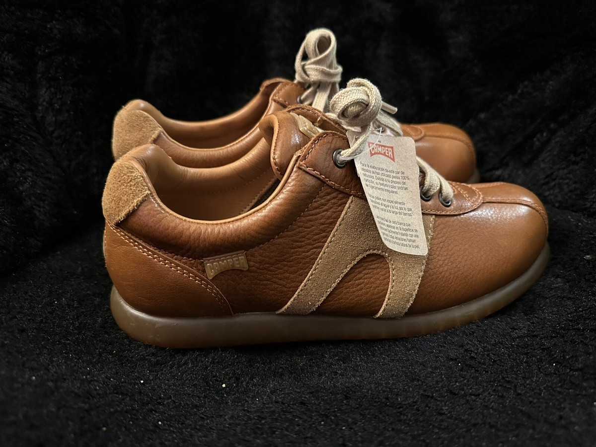 ローファー・オックスフォード CAMPER Woman Oxford shoes Brown 27205-278 PELOTAS 0 Camper Pelotas Brown Leather Oxford Casual Shoes Sneakers Sz