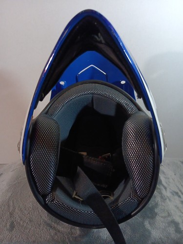 AFX Youth Large Helmet FX-85Y, Blue And White - Picture 9 of 9