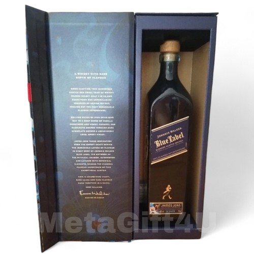 Johnnie Walker Empty Bottle Blue Label Japanese Zodiac Dragon Original Box Lucky - Picture 13 of 15