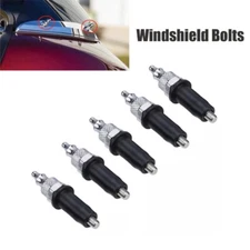 Chrome and Black Windshield Well Nut Bolt Screw Kit For Harley Road Glide 17-UP