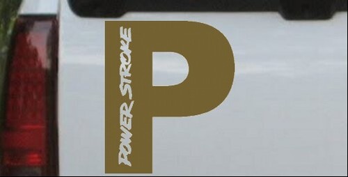 Powerstroke Diesel Big P Car or Truck Window Laptop Decal Sticker 16X13.3 - Picture 32 of 32