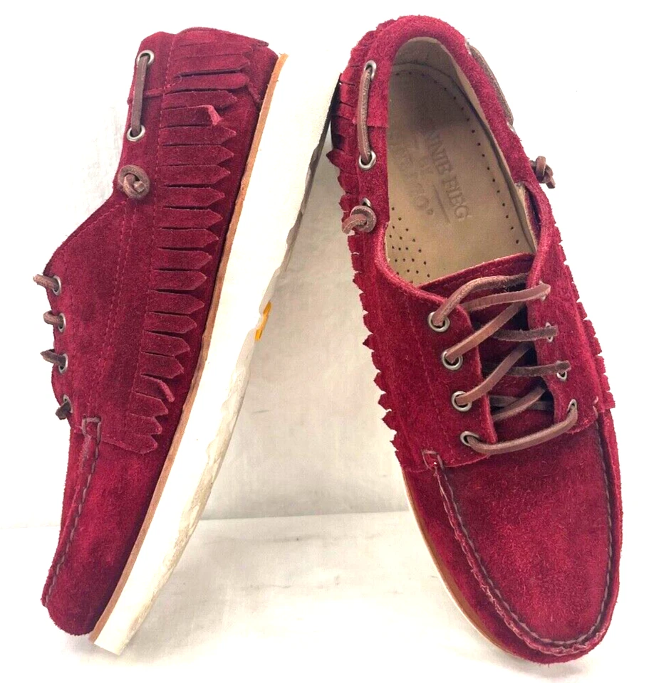 Zapatos mocasines de barco de gamuza con flecos Sebago Ronnie Fieg 103330 para hombre EE. UU. 10 M Foto 4 de 4