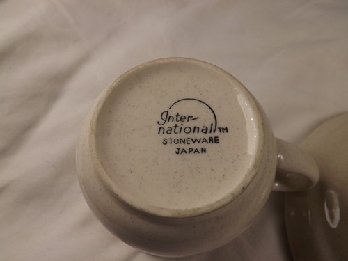 Set International China Heartland Farmhouse Coffee Cup and Saucer Stoneware - Picture 5 of 5