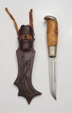 J Marttiini Olympia Lynx 1940 Olympics Puukko Knife w/ Sheath E353