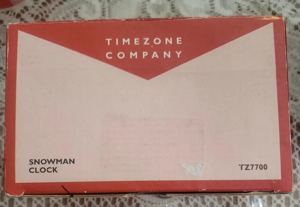 Resin Snowman Quartz Desk Clock by Timezone - The Country Timepiece Collection - Image 3 of 4