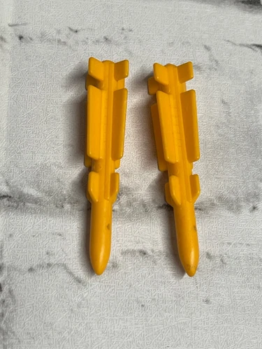 Hasbro G.I. Joe Snow Cat 1985 Parts Missiles Lot of 2 Vintage Vtg Yellow VGC