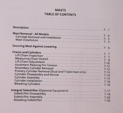 LINDE BAKER BTE30 BTES-30 BTES-35 FORKLIFT SERVICE SHOP REPAIR MANUAL BOOK - Picture 12 of 14