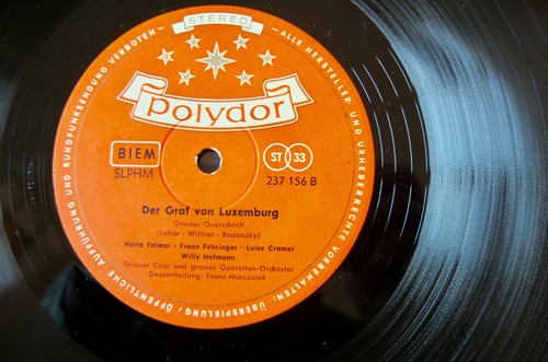 LUSTIGE WITWE & GRAF VON LUXEMBURG LP POLYDOR STEREO (1960) EX SLPHM GERMANY - Picture 2 of 4