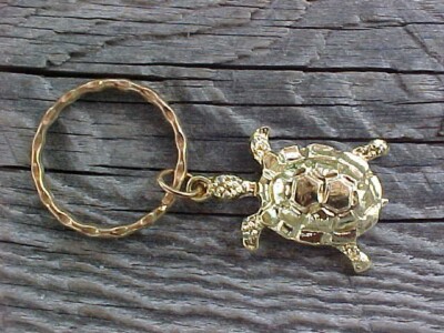 VINTAGE 1960s GOLD CHROME SEA TURTLE CHAIN NOS PERRY BLACKBURNE USA ORIG