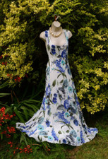 EAST 14/16/18 LONG,WHITE,TURQUIOSE,BLUE,CRINKLE,PLEAT,DRES,WEDDING,HOLIDAY🏝