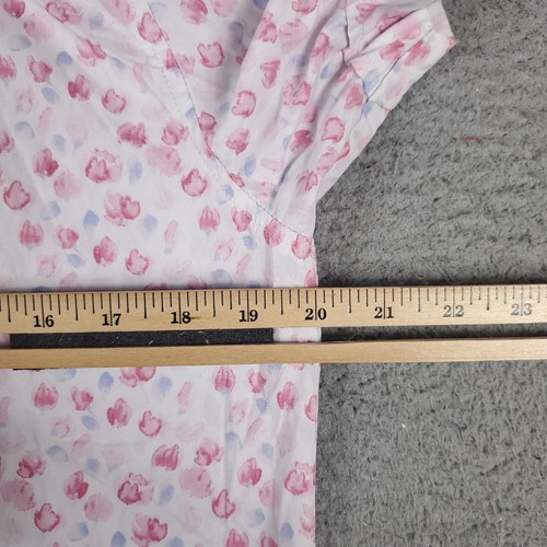 Kennington Shirt Mens Size Small Red Pink Floral Casual Button Up Short Sleeve - Picture 5 of 6