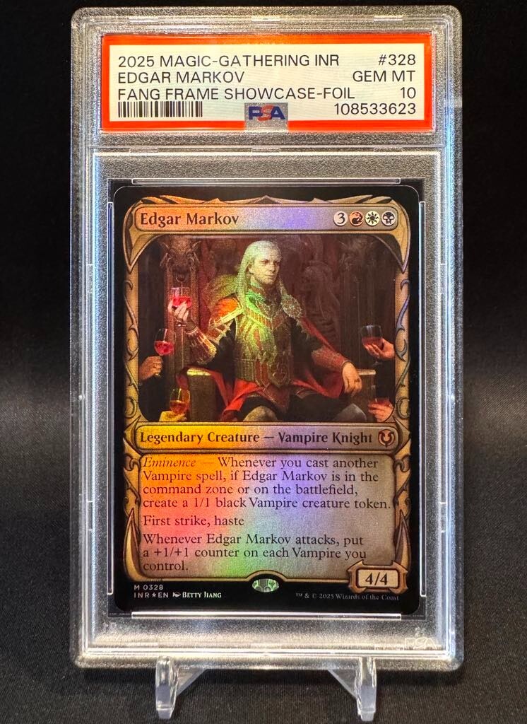 🌈 Edgar Markov - FOIL Equinox Showcase - MTG INR #328 - PSA