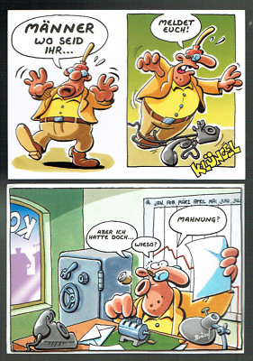 2 x WERNER COMIC AK (von Brösel): WERNER / ACHTERBAHN AG (29)