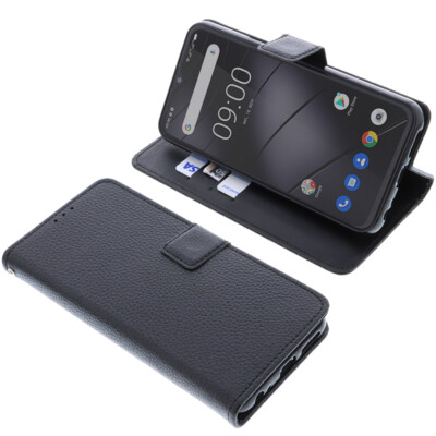 Tasche für Gigaset GS5 Book-Style Schutz Hülle Handytasche Buch Schwarz