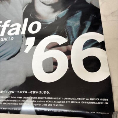 BUFFALO '66 Vincent Gallo Original Movie POSTER JAPAN Height 40.5