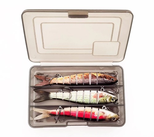 Fishing Lure Baits Lifelike Multi-Jointed 8 Sections Slow Sinking Swimbaits - Picture 2 of 4