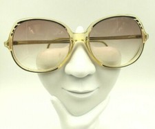 Vintage Omega Gemini Colonia Black Transparent Butterfly Sunglasses FRAMES ONLY