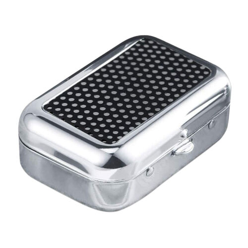 1x Cenicero de Bolsillo Mini con Tapa Pequeño Cenicero de Viaje Metal Cuadrado - Imagen 11 de 12