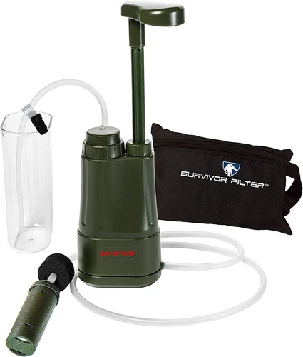 Survivor Filter PRO - Hand Pump Camping Water Filtration System Survival - Wa...