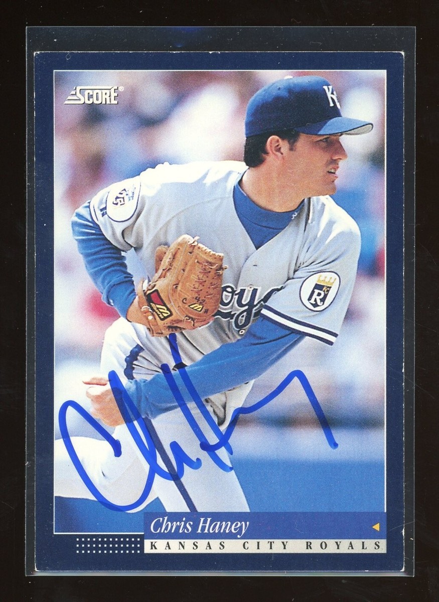 1994 Score CHRIS HANEY Signed Card autograph auto EXPOS