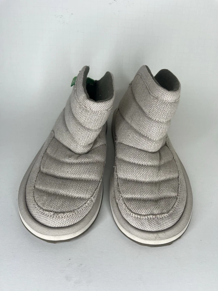 Sanuk Zapatos Botines Informales Zapatillas Mujer Talla 36 EE. UU. 5 Beige Textil  Foto 4 de 4