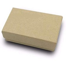 16 Pack Cotton Filled Kraft Paper Cardboard Jewelry Gift and Retail Boxes 3 X 2