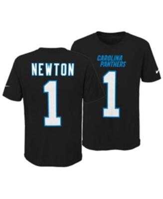 The Nike Tee Youth Carolina Panthers Cam Newton T-Shirt Big Boys' L XL Black