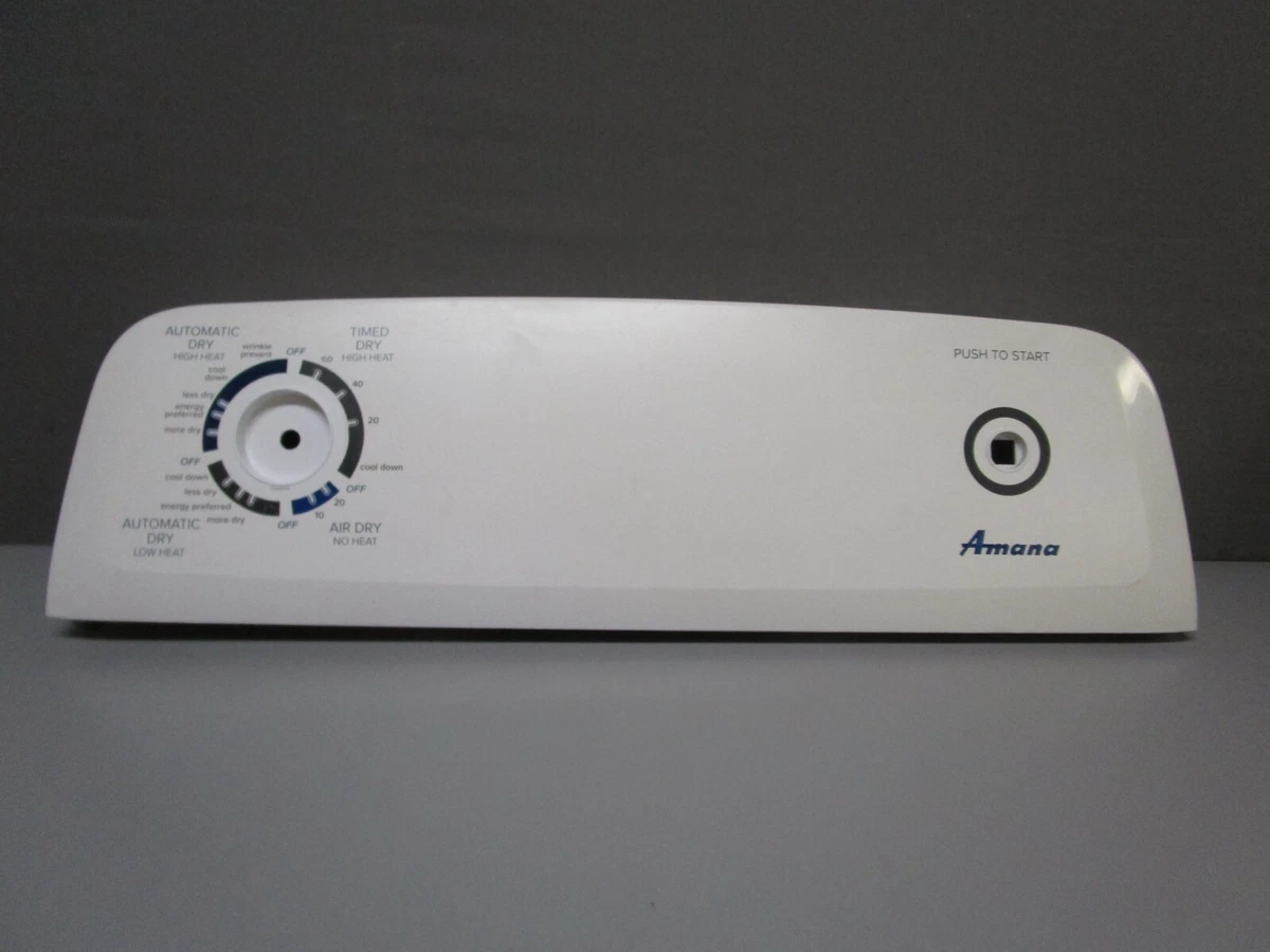 Amana Dryer Control Panel Not Working