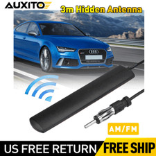 Universal Car Hidden Amplified Antenna Kit Electronic Stereo Amfm Radio 12v Usa