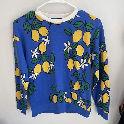Mini Rodini Oh La La Lemon Pullover Kids Size 10-12